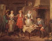Nicolas Lancret The Marriage Contract Spain oil painting artist